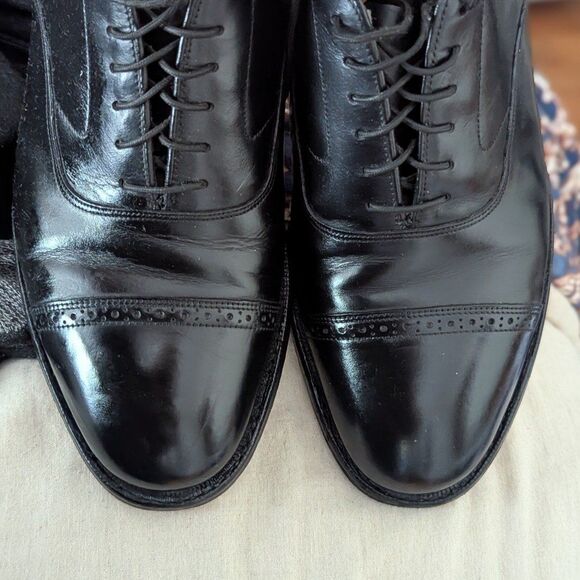 Dark Academia Johnston & Murphy Leather Oxfords‎ Men\'s 9.5D Vintage Luxe main image 8